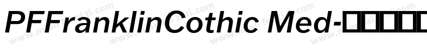 PFFranklinCothic Med字体转换